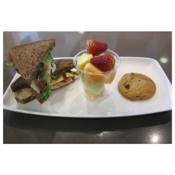 Zest Sandwich Lunch with Fruit Cup and Cookie