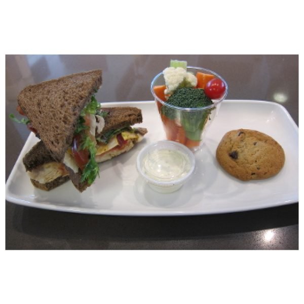 Zest Sandwich Lunch with Veggie Cup and Cookie